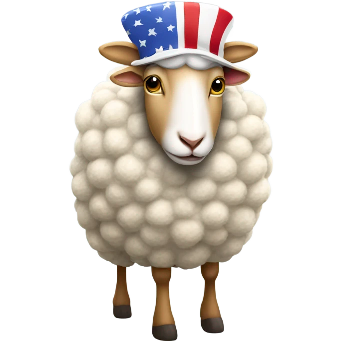 Donald Trump sheep maga outfit  emoji