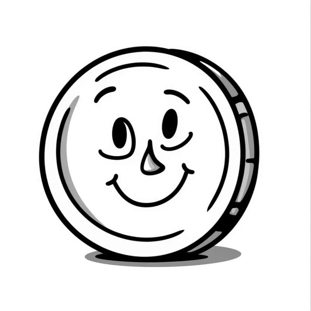 A coin emoji
