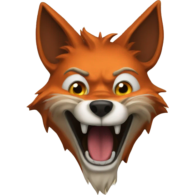 mad fox emoji