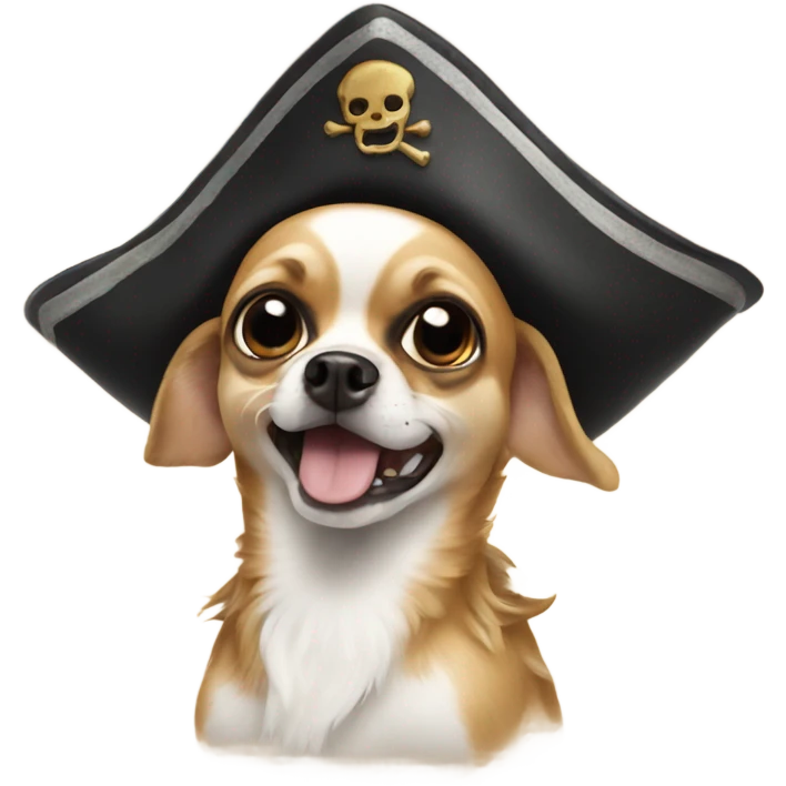 Chihuahua pirate dog emoji