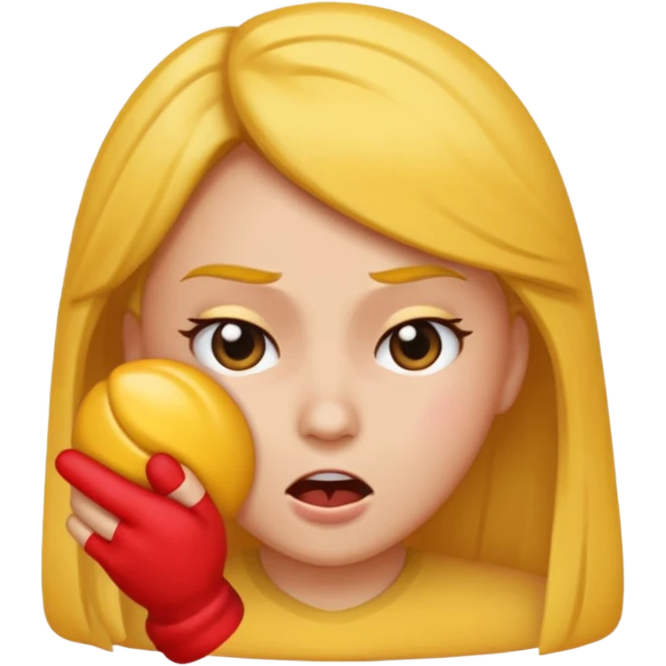 generate an emoji of a woman head smacking herself emoji