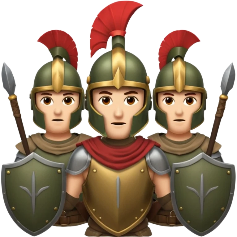 phalanx soldier formation, spartan emoji