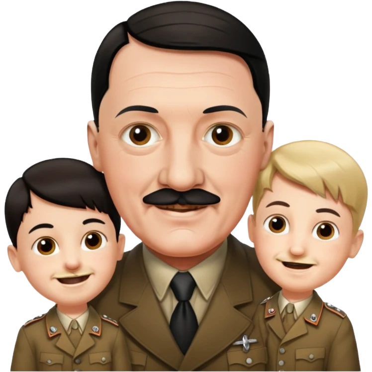 Hitler with the kids  emoji