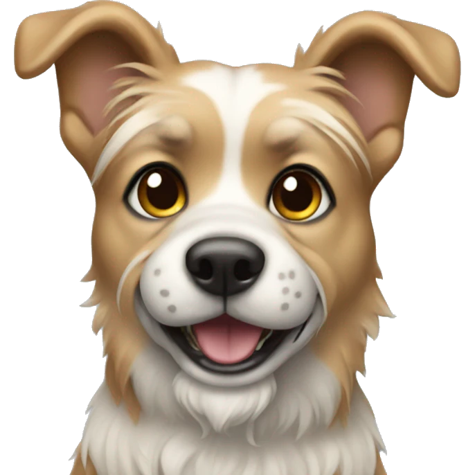 dog with a dress emoji