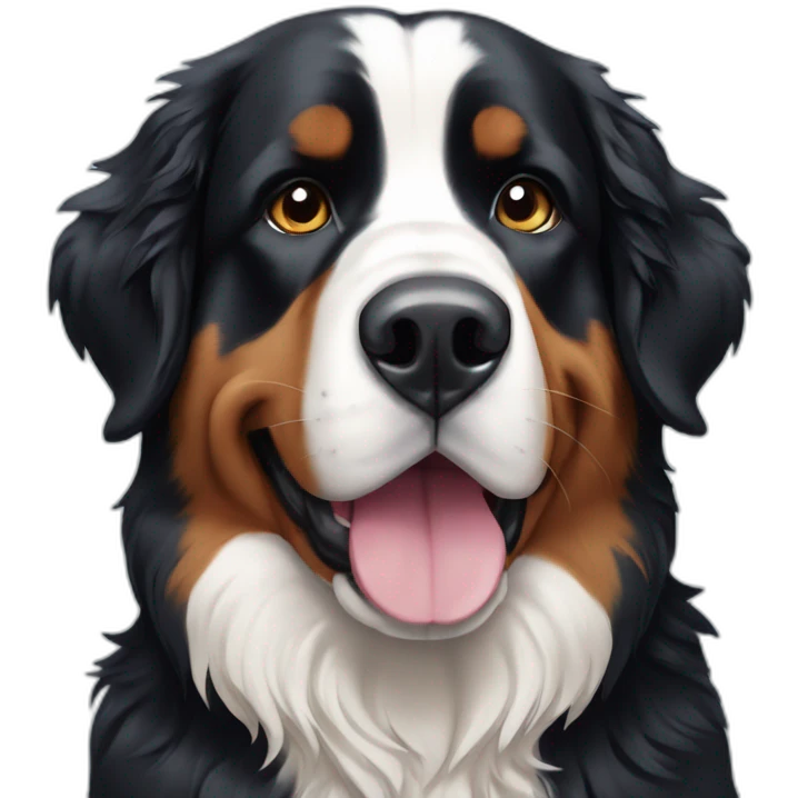 bernese mountain dog winter emoji