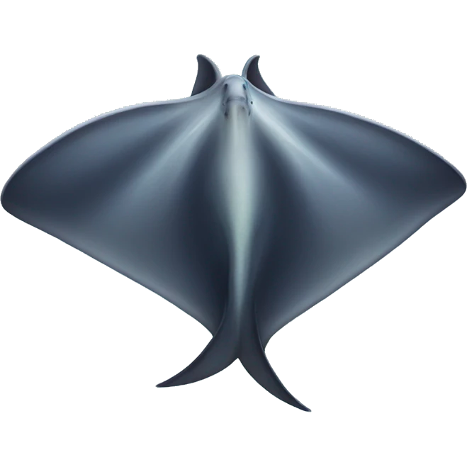 stingray manta fish with sting tail emoji