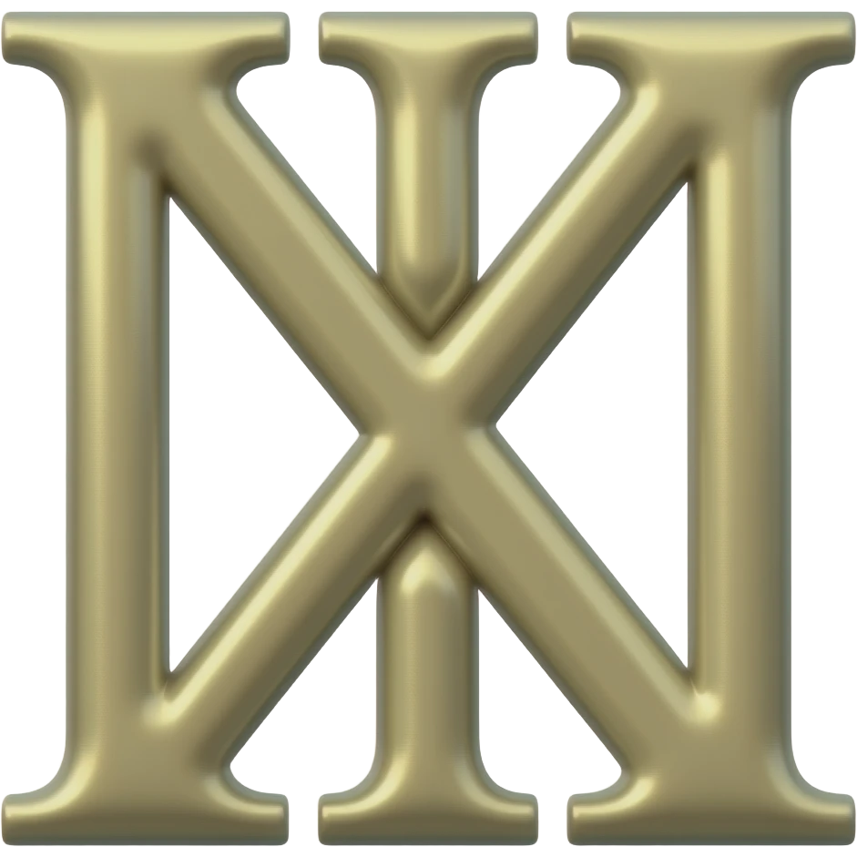Roman Numerals in Aetherion Protocol style emoji