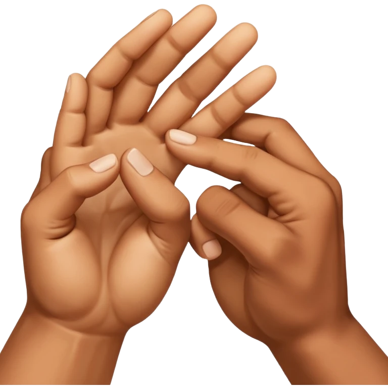 two hands reaching for each other (as in the picture of the creation of Adam) emoji