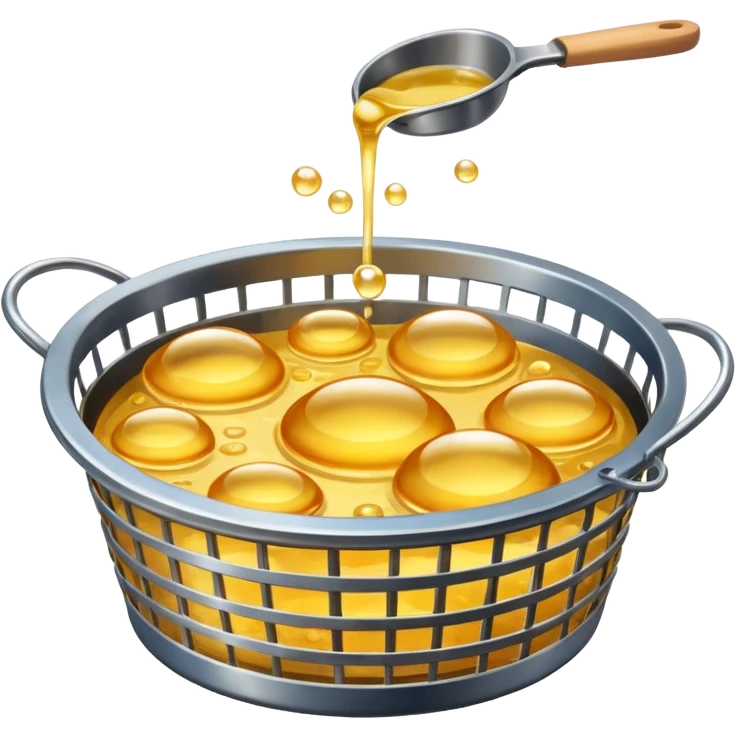 Deep frying oil and basket emoji