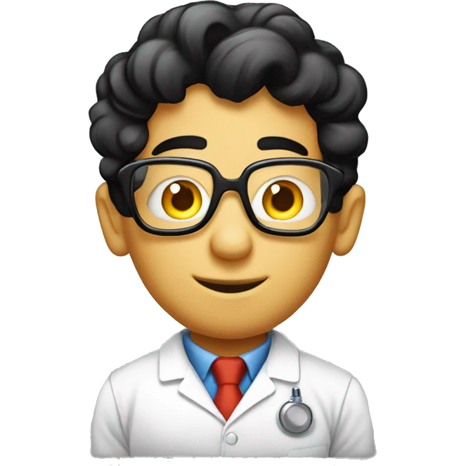 genious nerd scientist cool tshirt black hair with light beer emoji