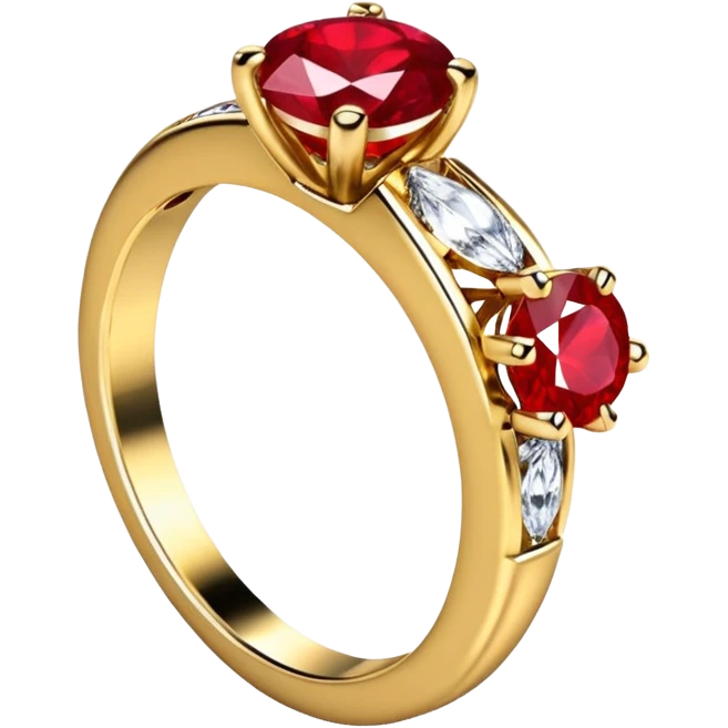 glitter rubi diamond married ring emoji