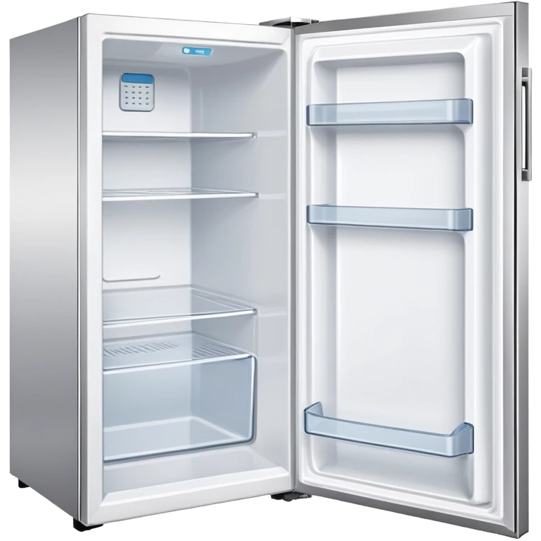 modern white fridge angled view emoji