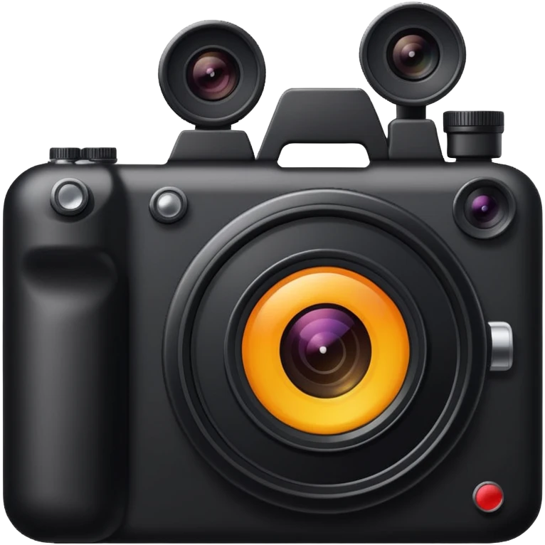 Appareil photo noir  emoji