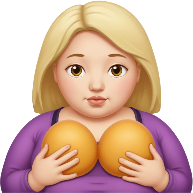 Boobs huge squishy realistic fat huge areolas emoji
