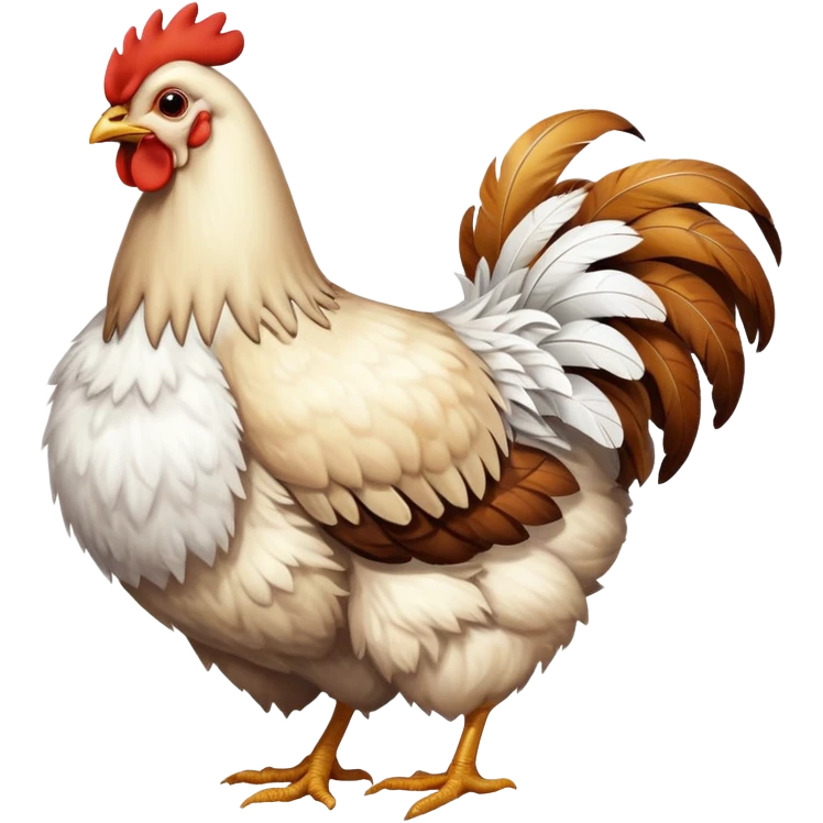 Chicken with a butt emoji