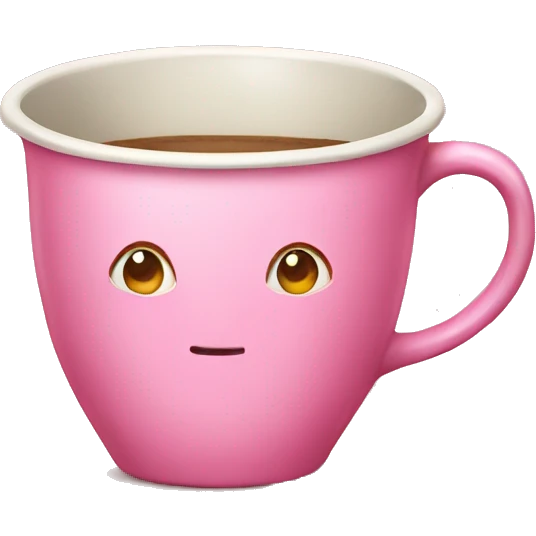 Pink cup vintage  emoji