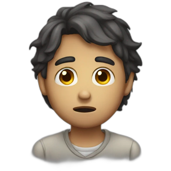 sad boy emoji