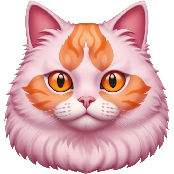 A fat  pipi colored cat emoji