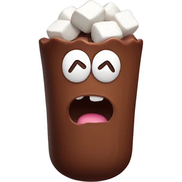 Cacao with marshmallows  emoji