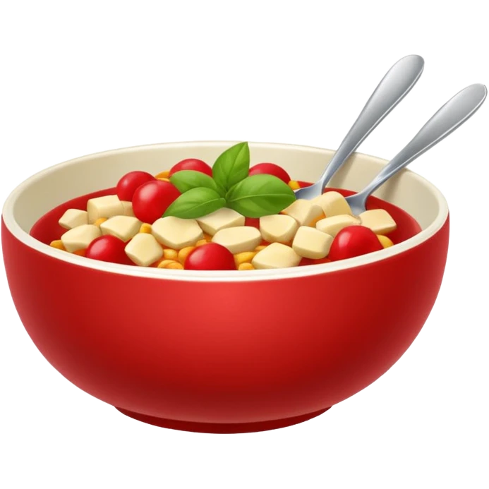 healthy bowl red bowl emoji