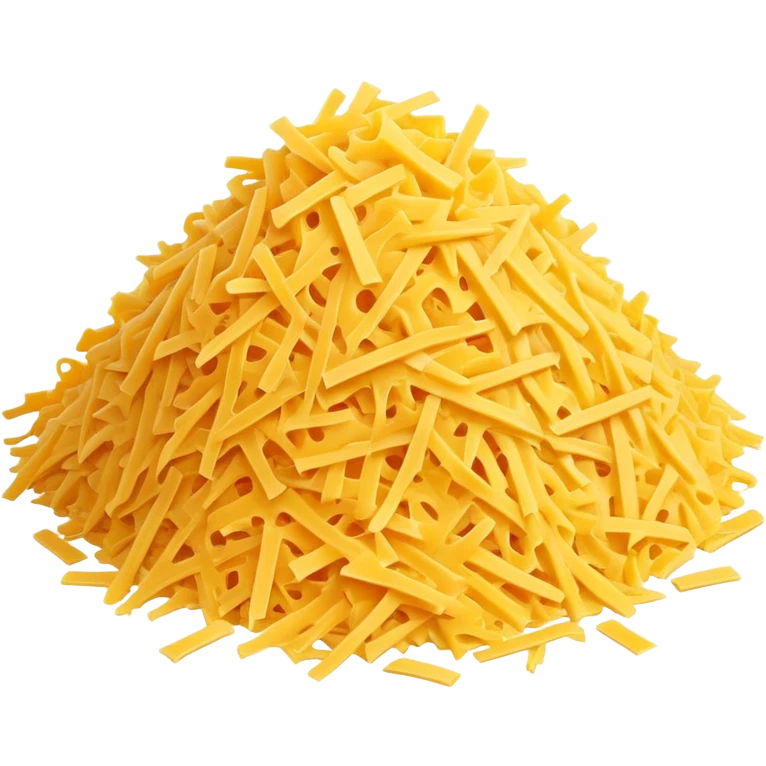 Pile of shredded yellow cheese emoji