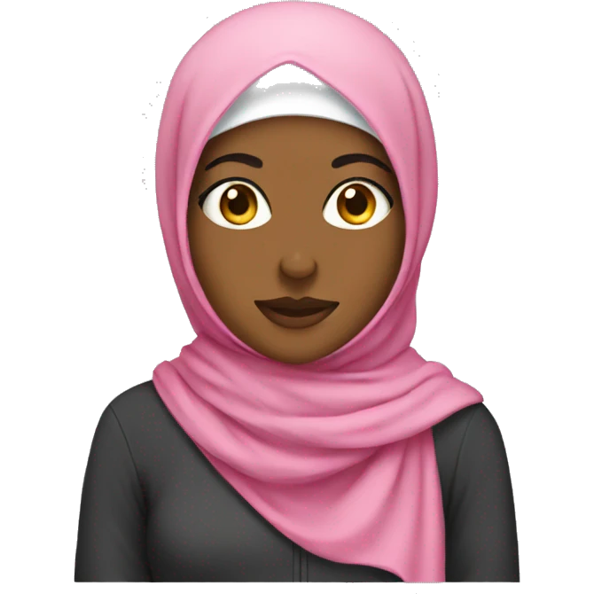 hijabi wearing hoodie emoji