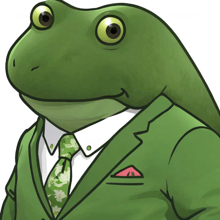bufo in a japanese suit emoji