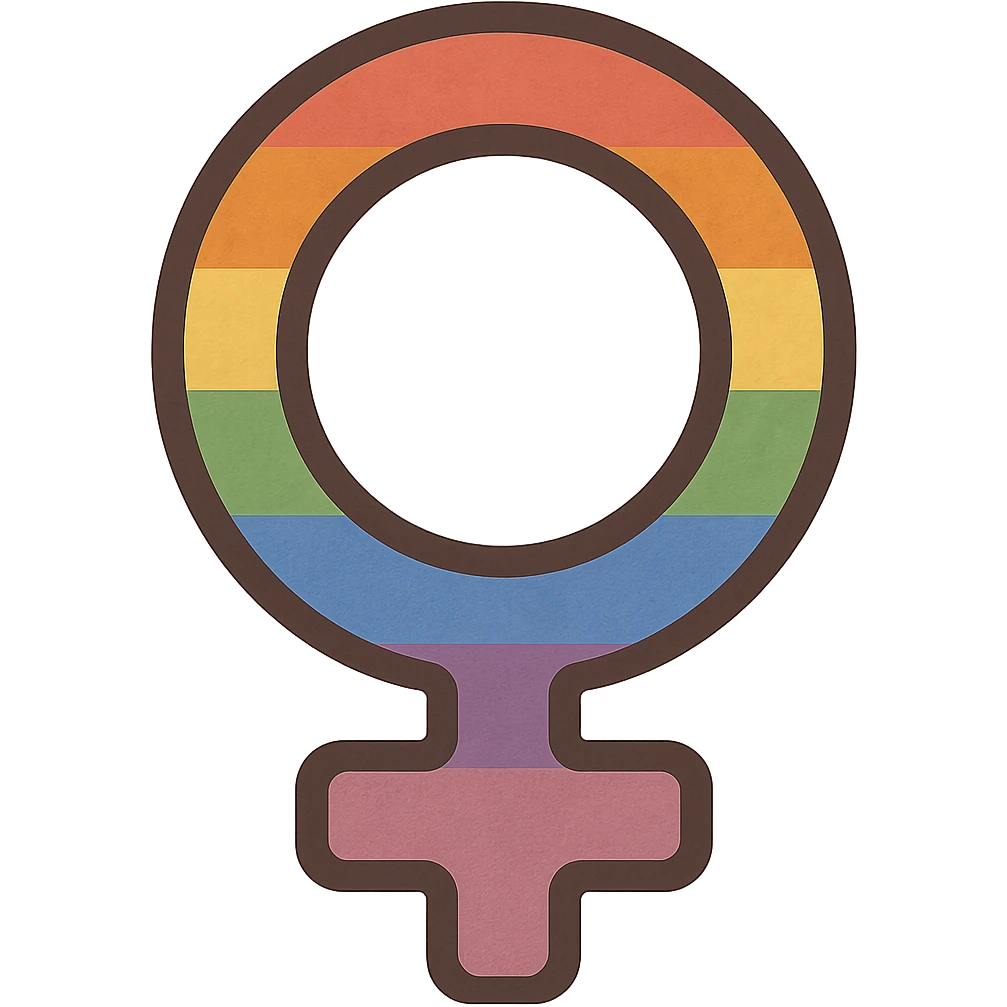 Create a minimal and elegant LGBT pride symbol with flat rainbow colors, suitable for a Discord role icon, with a transparent background. emoji