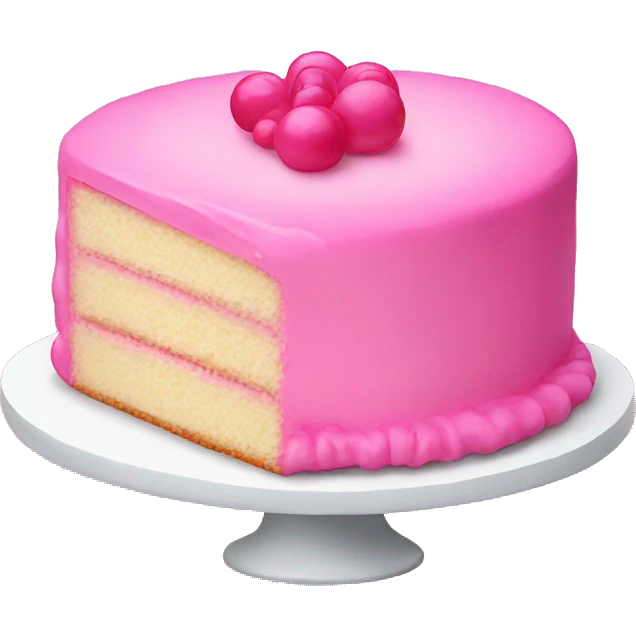 Pink cake emoji