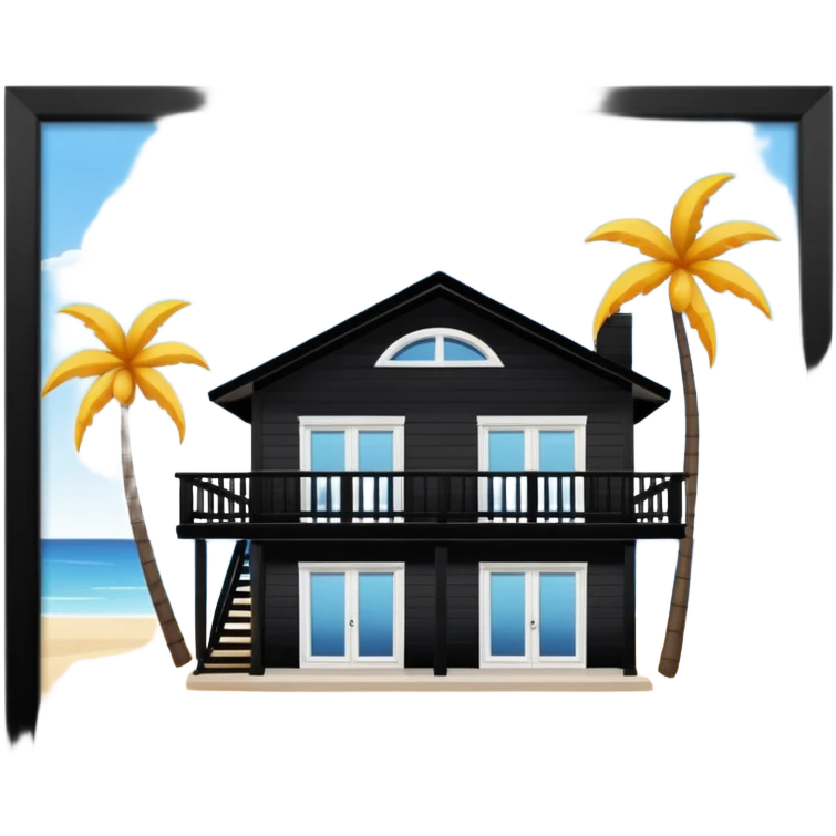 beach house emoji