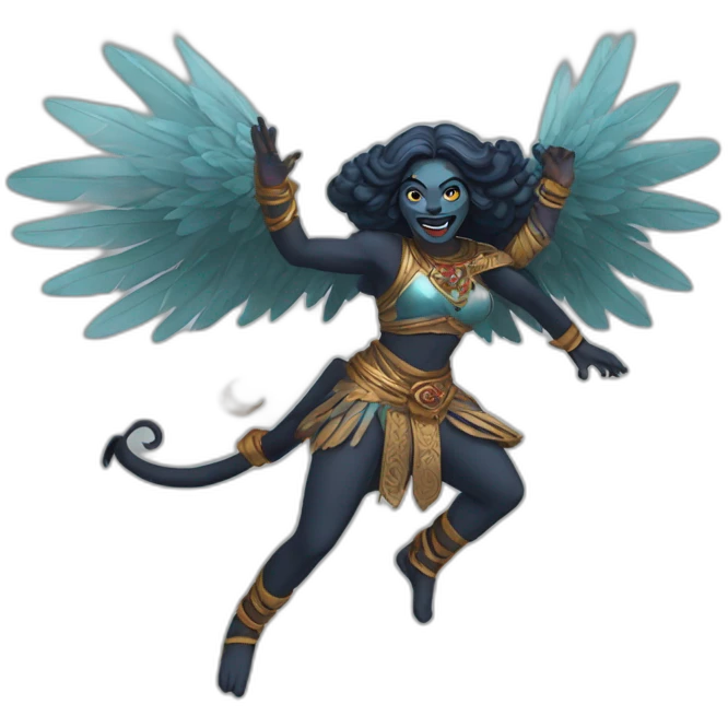 Kali flying emoji