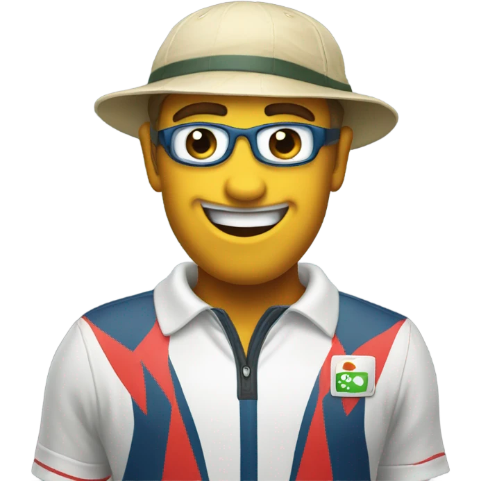 Floridan golfer go karting emoji