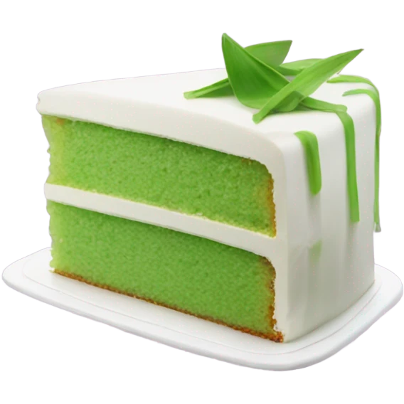 Pandan cake emoji