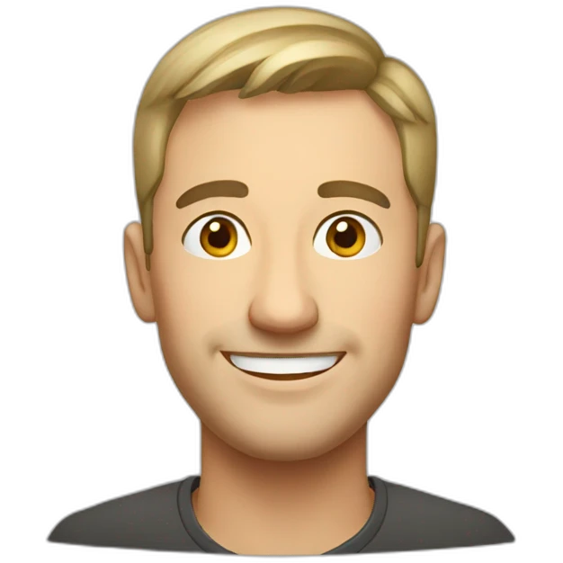 smiling Russian man emoji