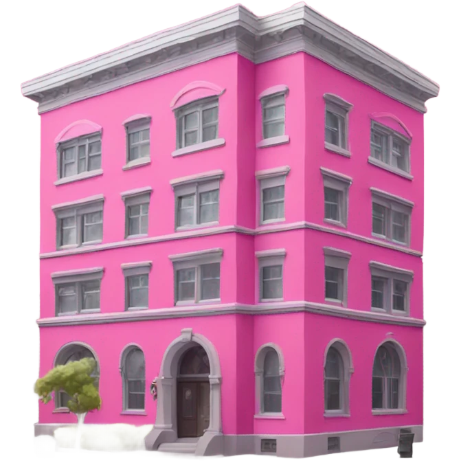 intensive pink building  emoji