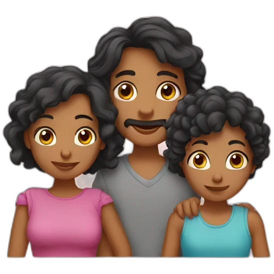 Familia de 5 emoji