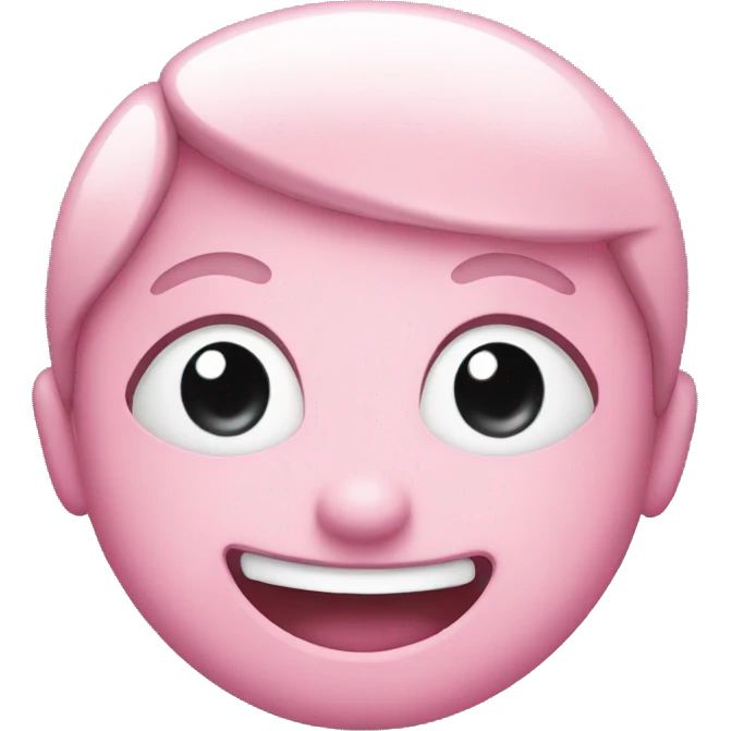 Pink smiling face emoji