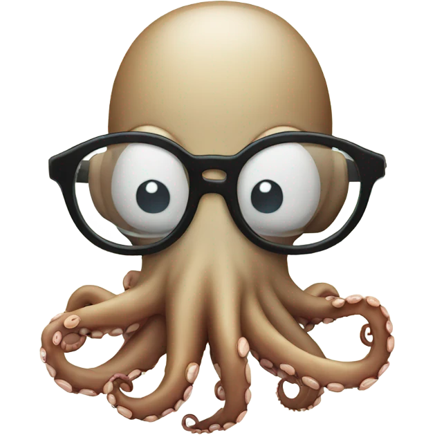 Octopus with glasses fishing  emoji