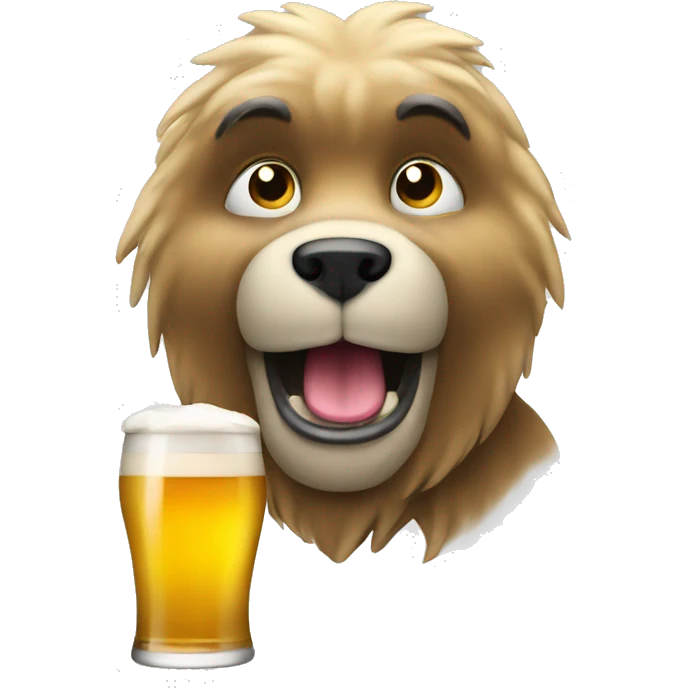 Bever with beer emoji