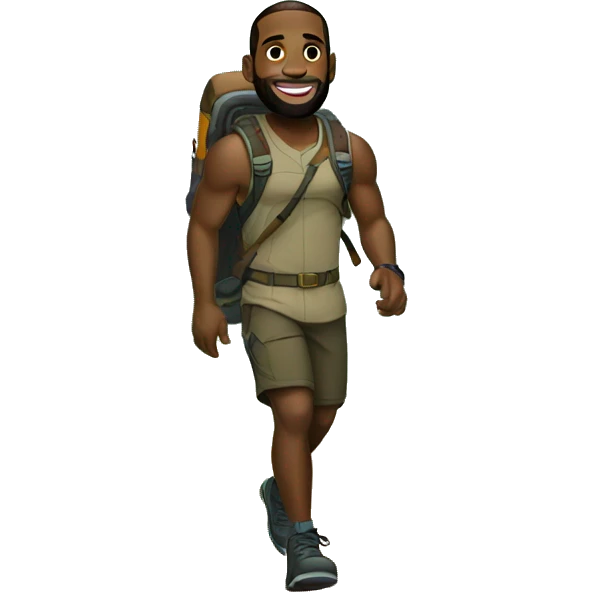 Lebron James exploring the great outdoors. emoji