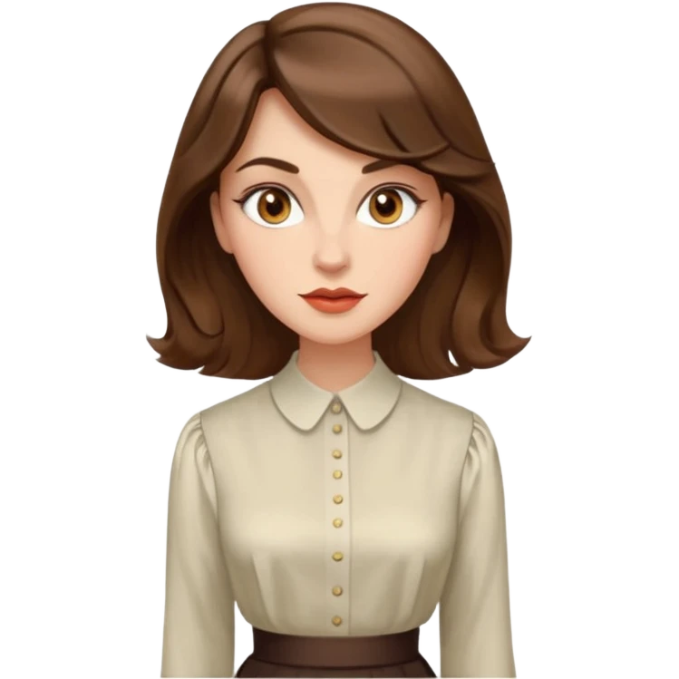 Dalgalı saçlı, hafif perçemli; kehribar gözlü, küçük kalkık burunlu ve dolgun dudaklı. Oval yüzlü, çıkık elmacık kemikli. Omuzları geniş, beli ince, kalçası dolgun. Old money tarzında, dikkat çekici bir kadın. emoji