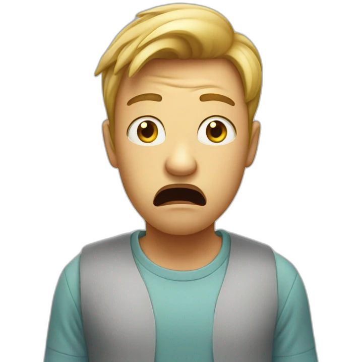 A shocked person emoji