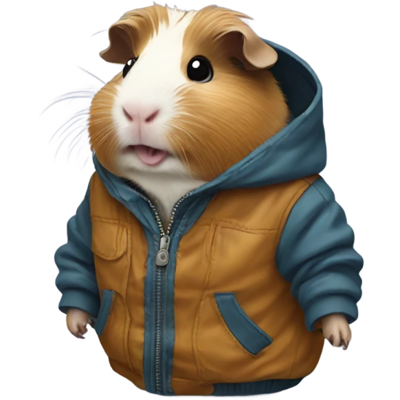 guinea pig with jacket emoji