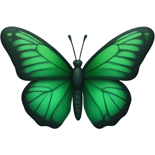 dark green butterfly  emoji