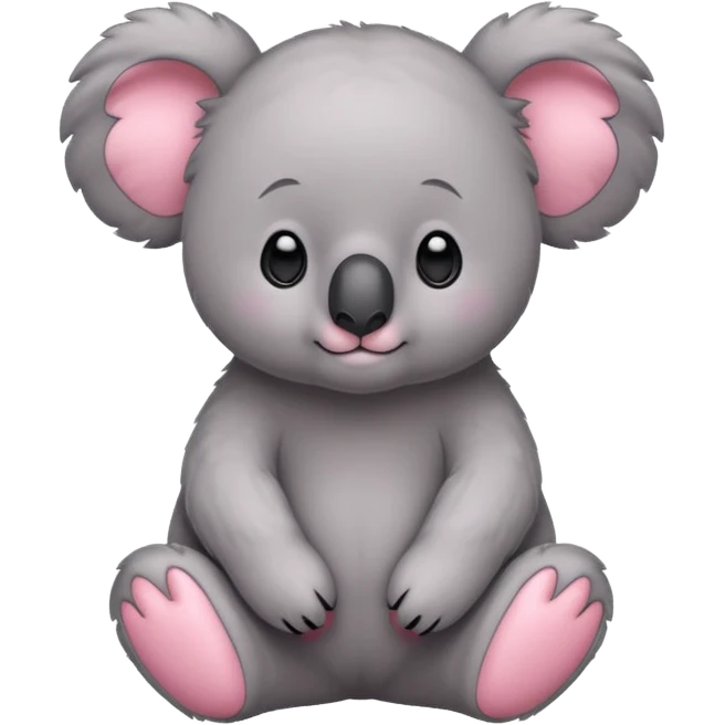 All Pink koala emoji