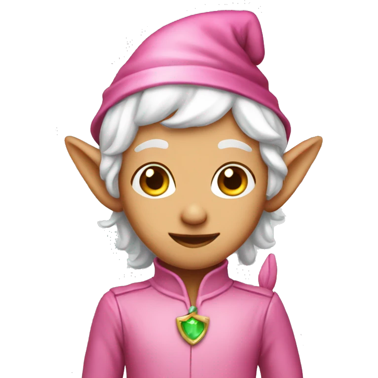 Pink elf emoji