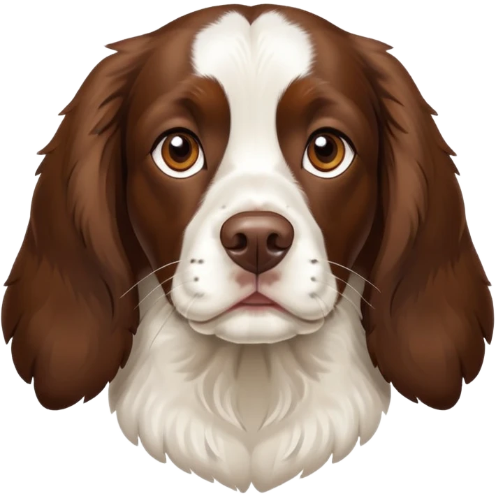 Brown faced springer spaniel  emoji