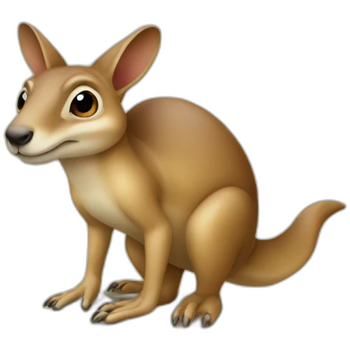 Kangourou sur tortue emoji