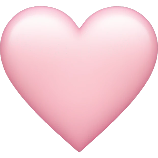 light pink heart emoji