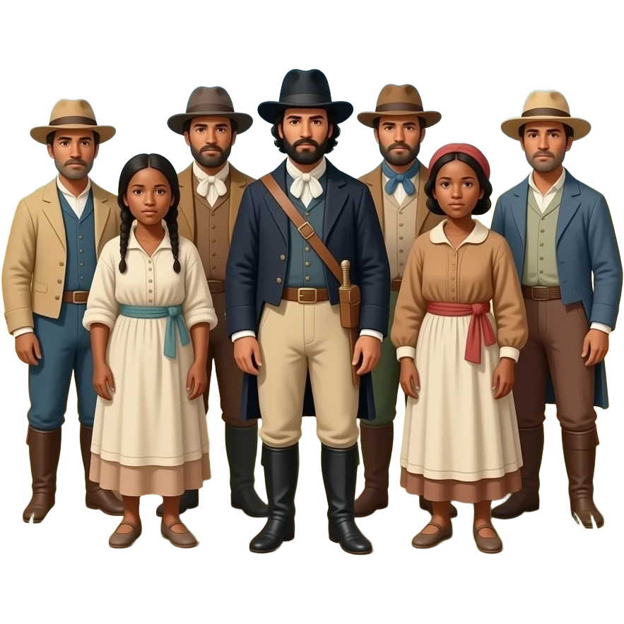 Esclavos de 1810 argentina emoji